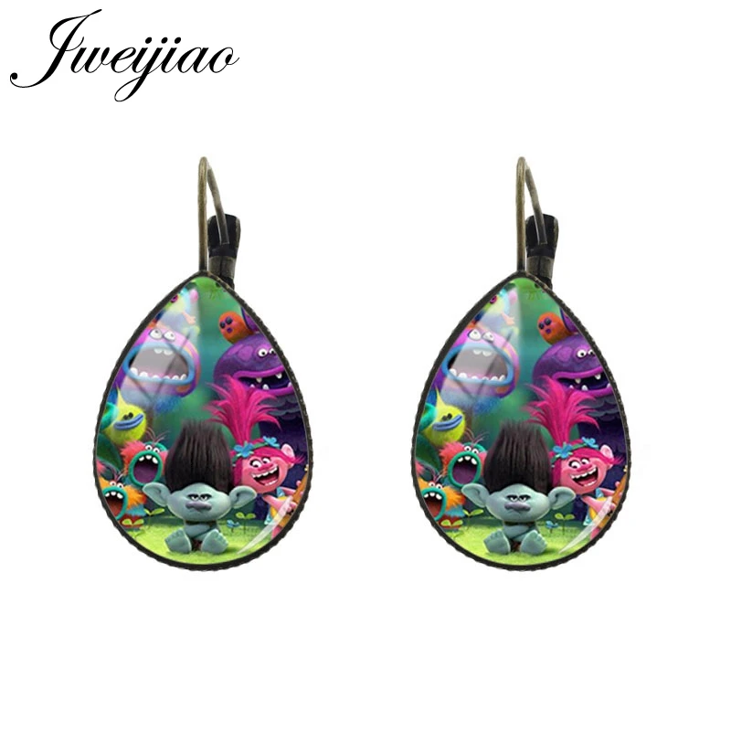 CT02 19 JWEIJIAO детские серьги с рисунком из мультфильма, серьги-клипсы в виде капли воды, античная бронза, chaim, подарок для девочек, модные ювелирные изделия, вечерние, CT02 - Окраска металла: CT02 19
