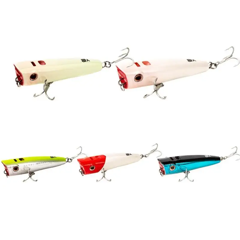  11cm Fishing Lures Popper Lure PVC Hard Baits Wave Climbing Swim bait Deep Sea Fishing Wobblers Tac
