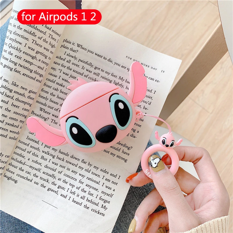 Милые Мультяшные беспроводные Bluetooth чехлы для наушников для Apple Airpods 1 2, Силиконовая Защитная крышка для гарнитуры, аксессуары для Airpods - Color: 129