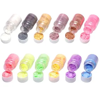 

12 Pcs Pearlescent Powder Epoxy Slim Foam Crystal DIY Handmade Jewelry Crafts Filling Material Dropship