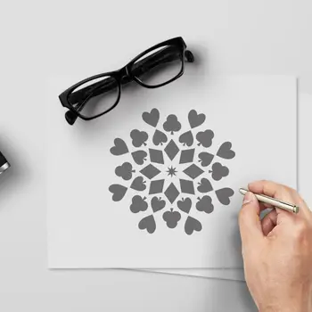 

24pcs/set Mandala Drawing Template Stencil Wall Painting Embossing Scrapbooking 24BB