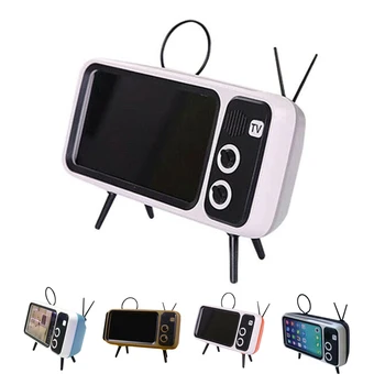 

Mini Portable Retro Audio Speakers Wireless BT Cute Speaker Speaker Retro TV Mobile Phone Bracket