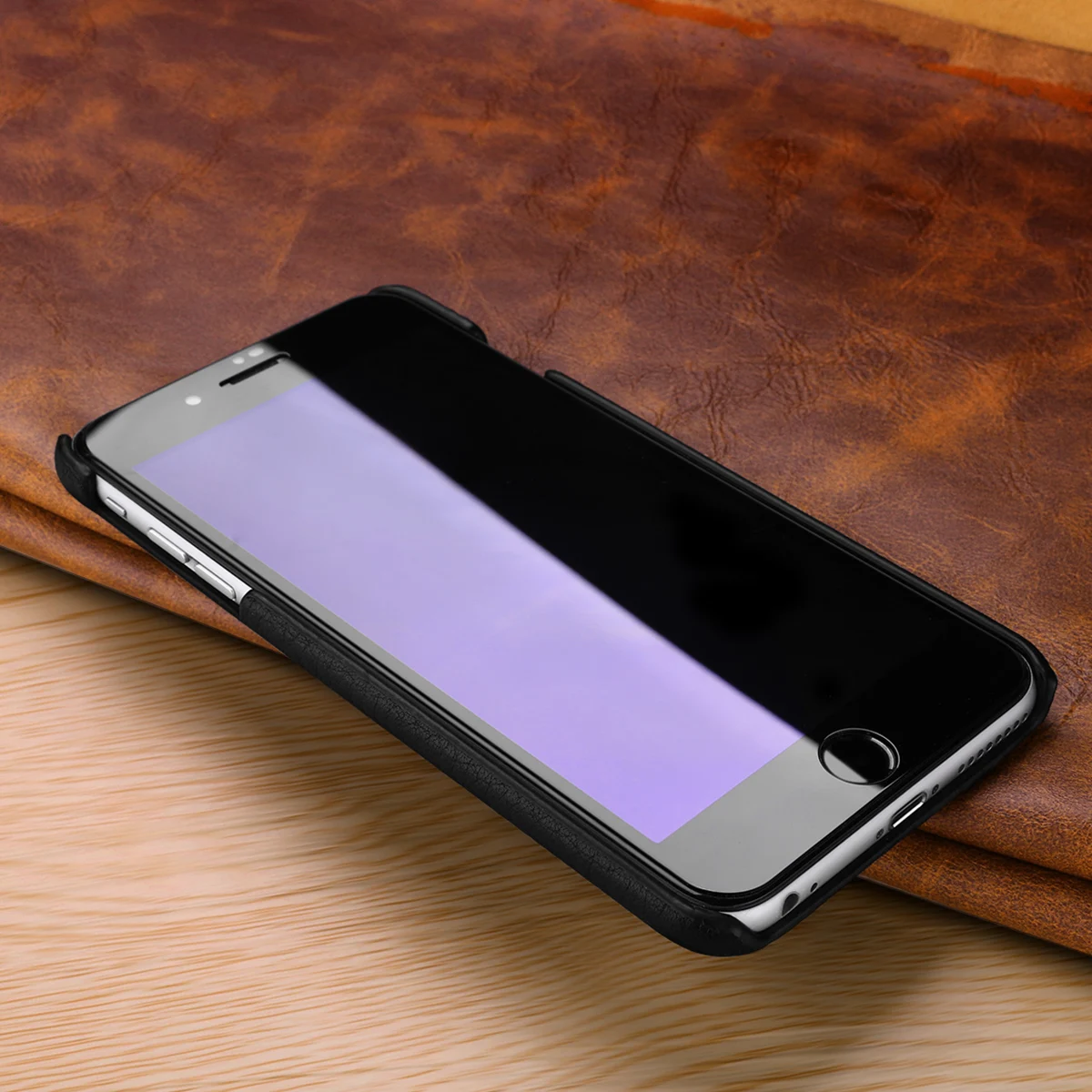 Новинка 4 цвета для Apple iPhone 6 6S Plus Настоящая Натуральная Воловья кожа задняя крышка телефона коровы теленка кожаная сумка