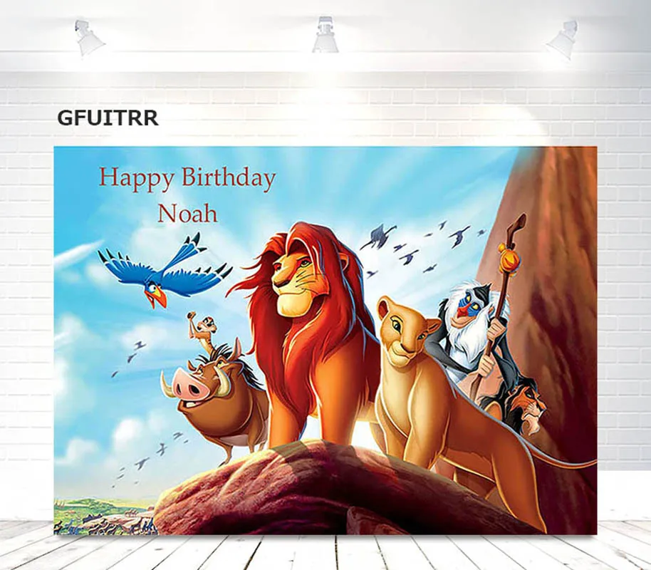 GFUITRR лев Король фотографии фон для мальчиков день рождения фото фон виниловый фото стенд реквизит
