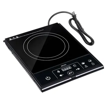 

1800W Electric Single Induction Cooker Portable Burner Cooktop Digital Touch Control Safety Lock Hot Plate