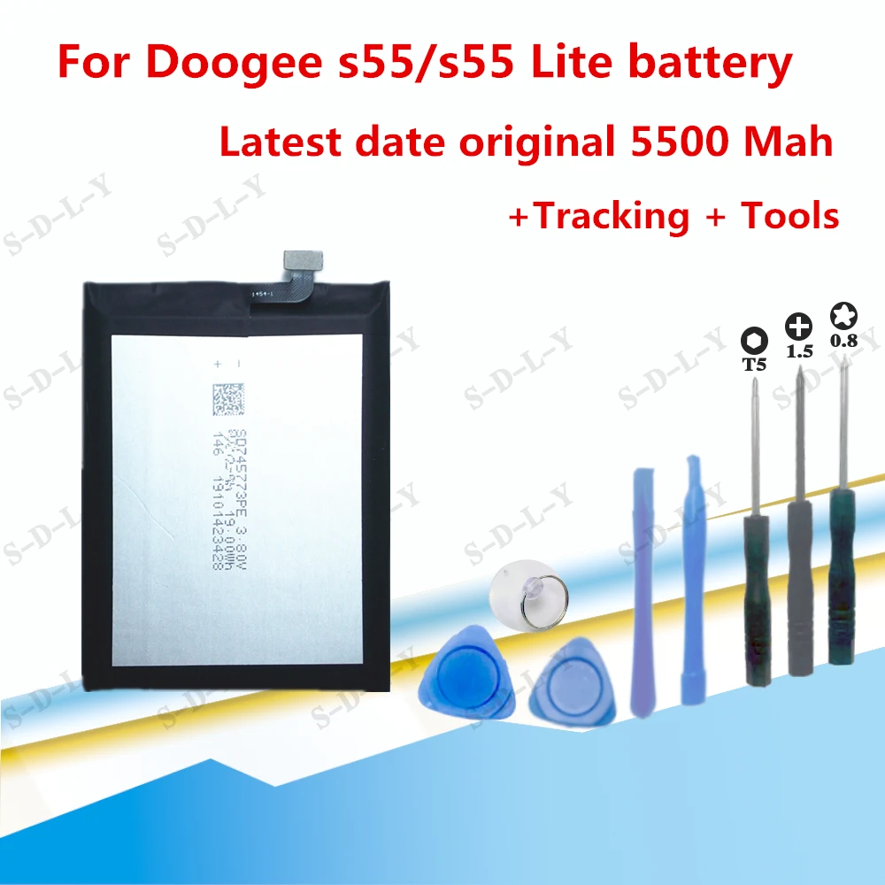 Аккумулятор 3 8 в BAT18735500 5500 мАч Для Doogee S55 S55Lite батареи для сотового телефона