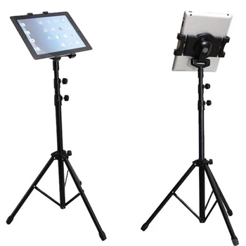 

Universal Collapsible design Metal Tripod Stand Adjustable Height Mount Holder with Anti-slip rubber cover for 7-10inch Tablets