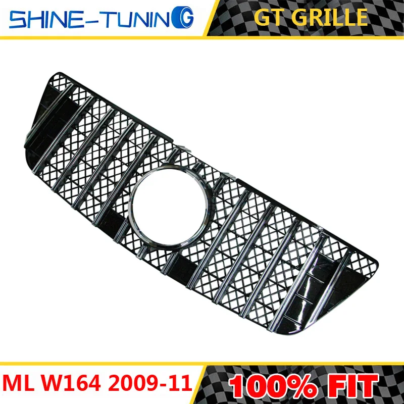 Передняя решетка подходит для mercedes ML Class W164 x164 GT решетка 2005-11 ML300 ML320 ML350 ML400 ML500 ML430 без эмблемы