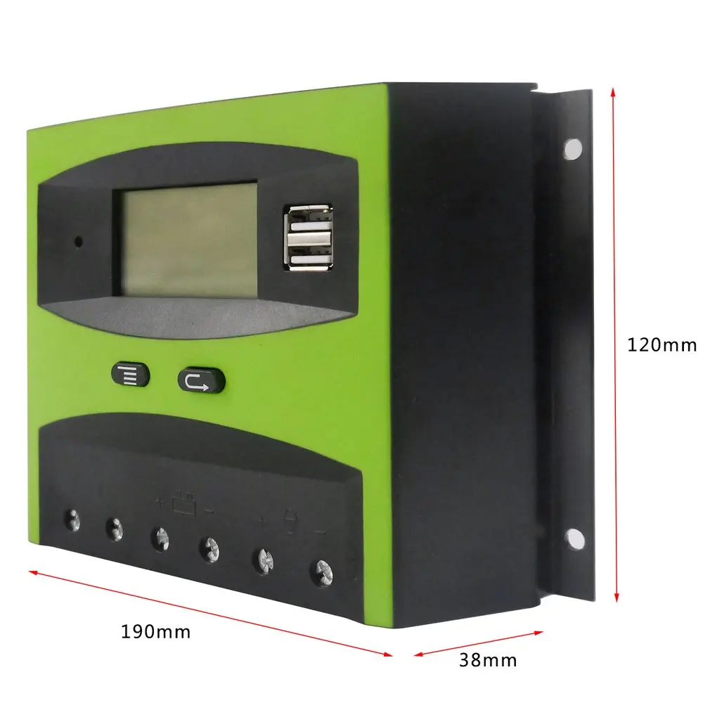 За максимальной точкой мощности, Солнечный Контроллер заряда 12 V/24 V 50A с автоматическим Температура компенсации и легко читаемый ЖК-дисплей Экран 50APWM LD-5024 абсолютно