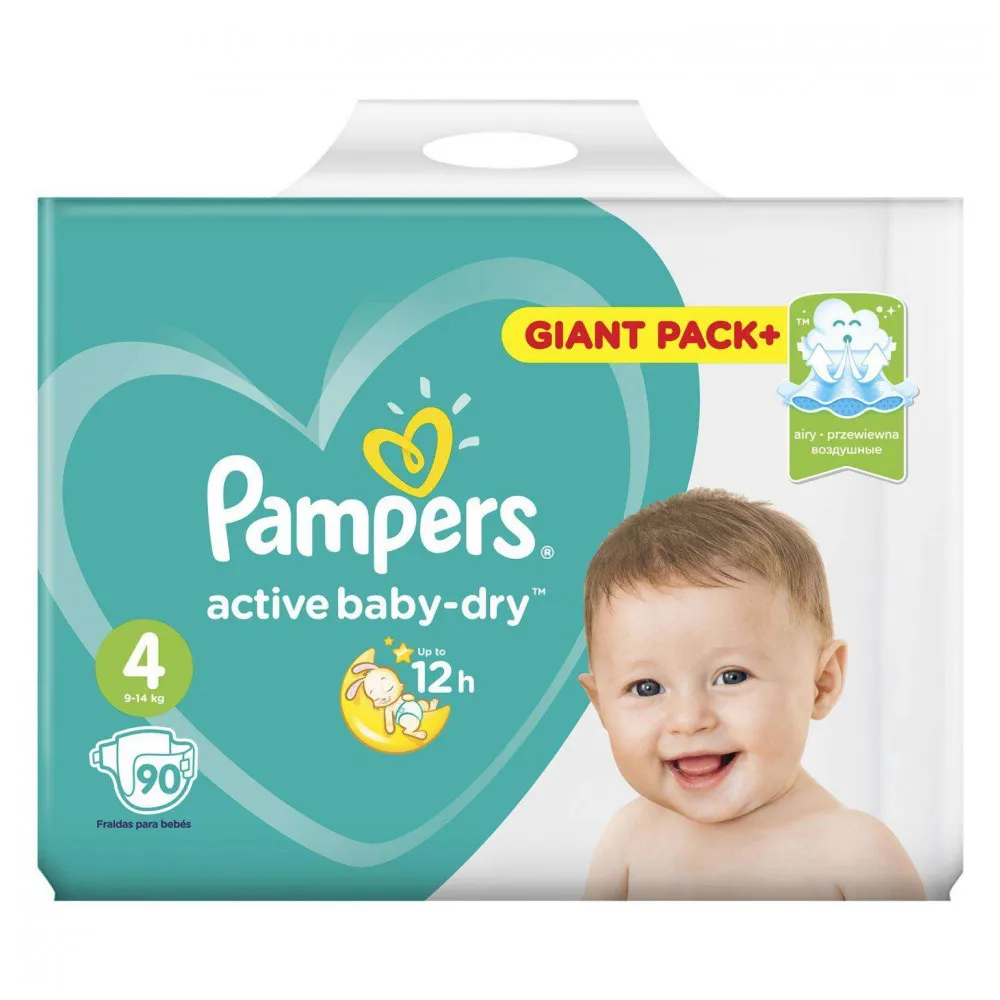 Подгузники Pampers Active Baby 4(9-14 кг) 90 шт