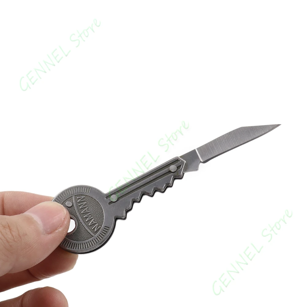 5 шт./лот Pocketknife складной нож в форме ключа из нержавеющей стали инструмент для