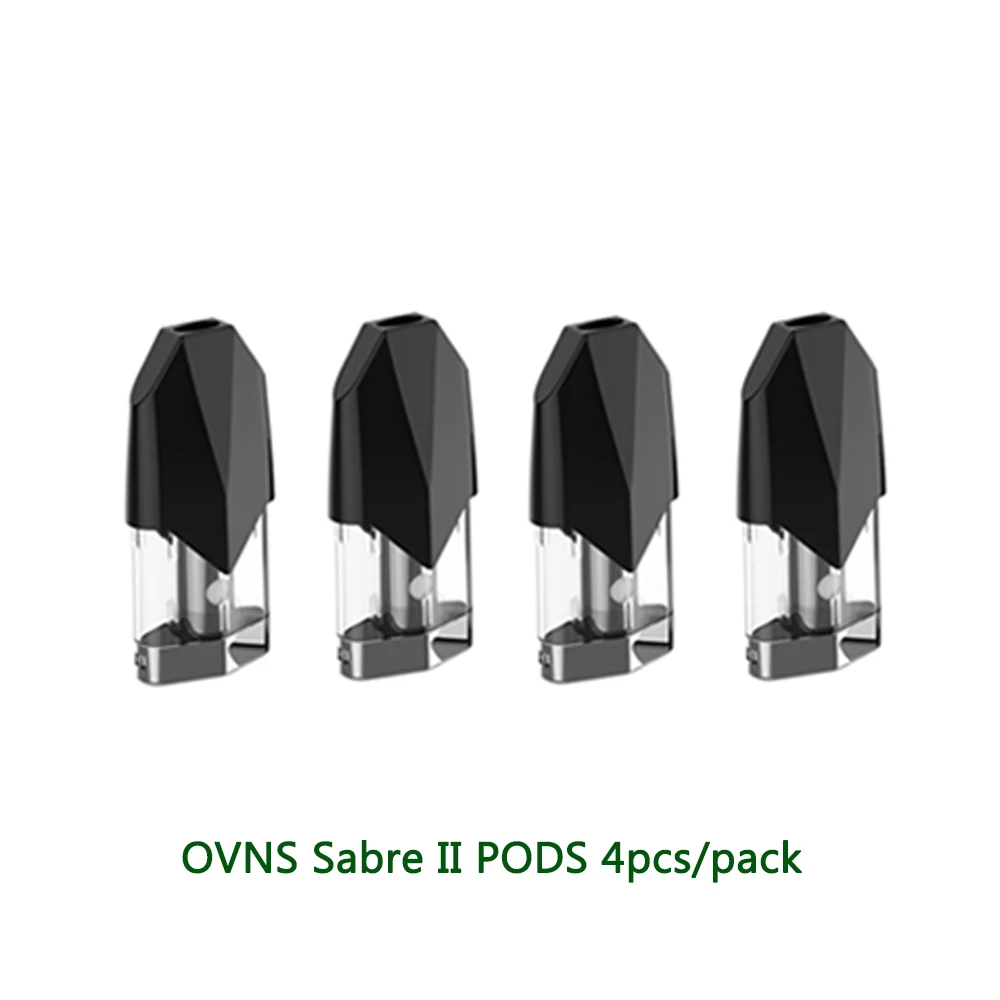 OVNS Saber II Pod Kit встроенный 600 мАч Pod система комплект с 1,5 мл емкость картриджа и Ом двойной ON-S ватной катушкой vs w01