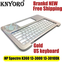 New For HP Spectre X360 13-3000 13-3010DX 13T Palmrest Upper Case Keyboard 1A32ESP00600