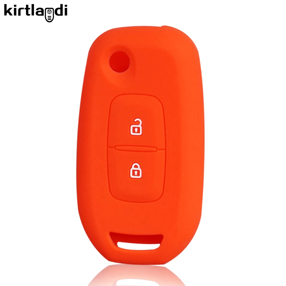Silicone Key Holder Keychain Renault Logan 2 Stepway Sandero Duster Car Key Cover Case Protection Shell