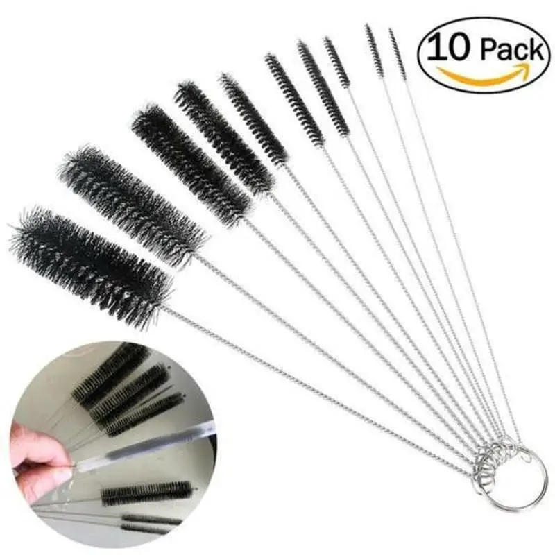 Spiral-Hair-Straw-Brushes Bottle-Suction-Tube Cleaning-Brush Glass-Tube Fish-Tank-Pipe