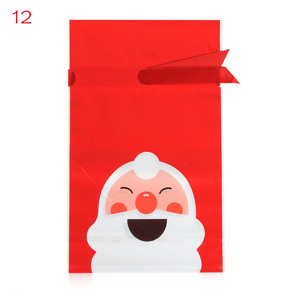 12 -5PCS 1/5 шт. Рождественский подарок сумка мешочек для печенья, конфет в виде снежинок плотная сумка мыло ручной работы сумка-кисет для веселого Рождества Подарки на год - Цвет: 12 -5PCS