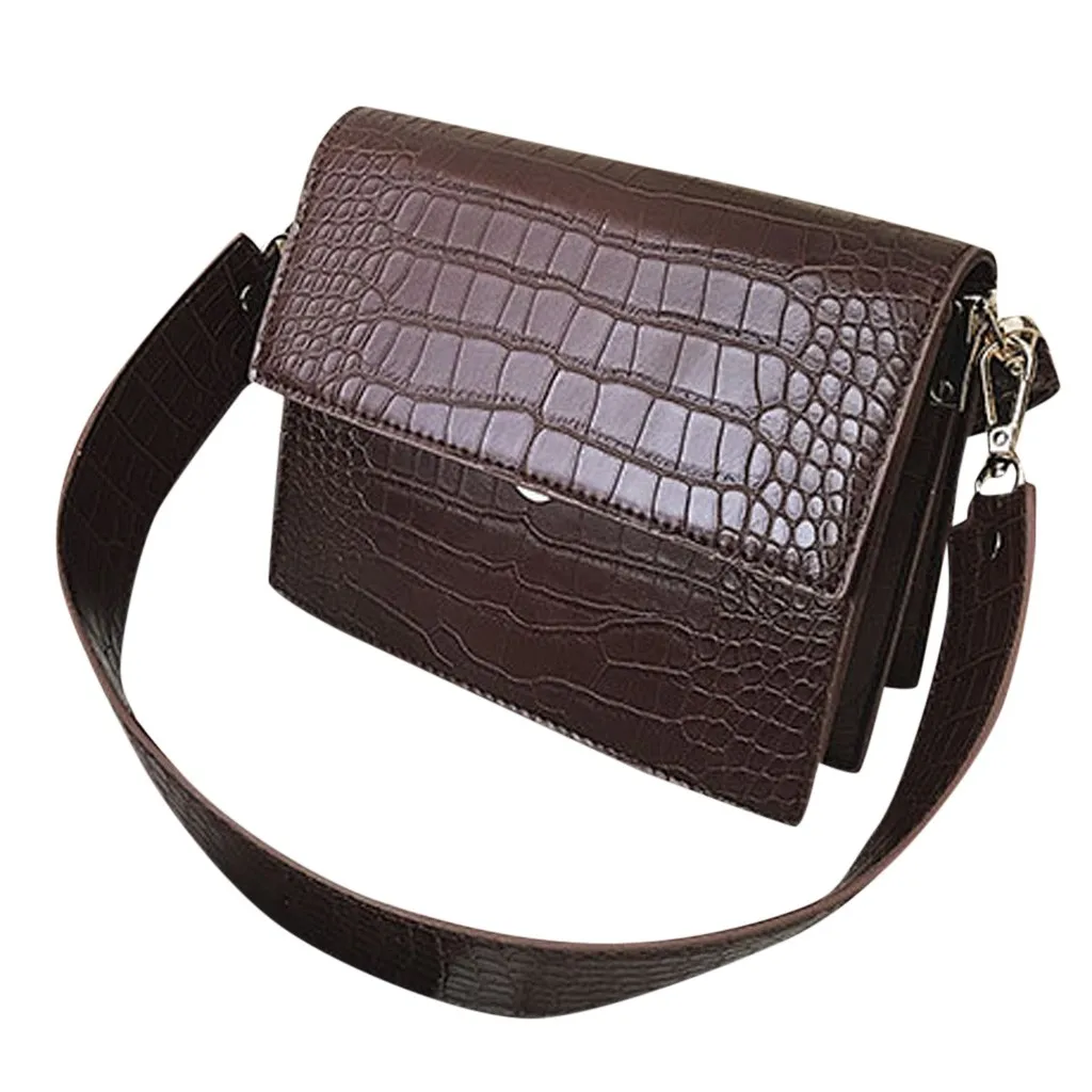 Женская дизайнерская роскошная сумка, модная Высококачественная женская сумка из искусственной кожи с крокодиловым узором, сумка через плечо#38