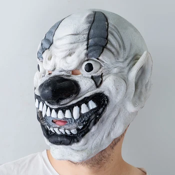 

Halloween Mask Ghost Baby Grimace Big Mouth Tongue Disgusting Horror Dress Up Funny Props Silicone Latex