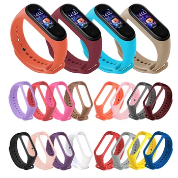 

For Mi Band 4 3 Strap wrist strap for Xiaomi mi band 4 Silicone bracelet for xiaomi Mi band 4 smart watch bracelet Straps