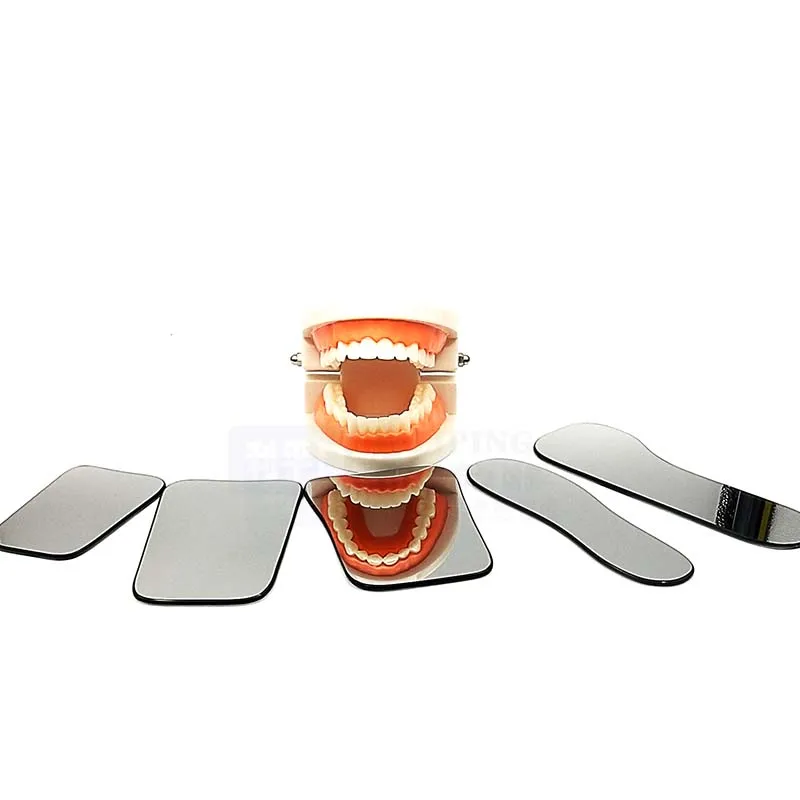 5 pcs/set Dental Double Side Mirrors Orthodontic Photography Reflector Glass Coated titanium Intra Oral Dentist | Дом и сад