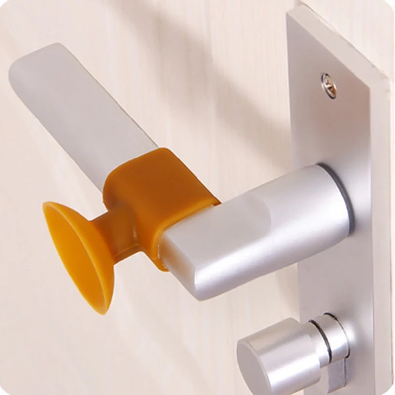 Дверная ручка уплотненная Бесшумная присоска резиновая ручка замок защитная накладка защита от столкновений накладка дверная пробка