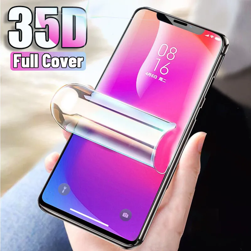 

35d Full Cover Hydrogel Film For Iphone 7 Plus Screen Protector For Iphone 8 Plus 6 6s X Xr Xs 11 Pro Max No Glass