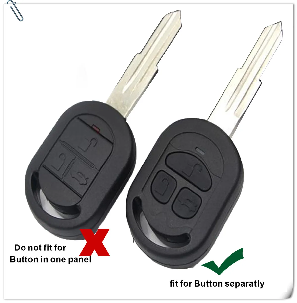 Keyforkess 10 pz/lotto modificato pieghevole Shell chiave a distanza per Chevrolet Buick Excelle 2005-2018 HRV 3 pulsanti caso della copertura chiave dell'automobile - H2e41645422694adf9b6404cf3378f3d73