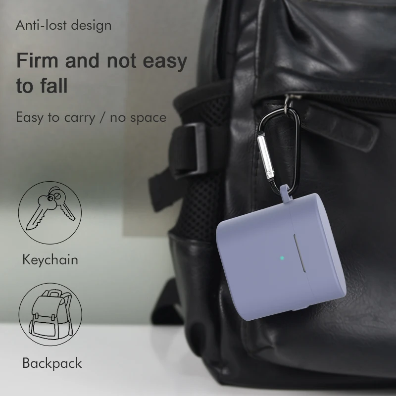Силиконовый чехол для Xiaomi Airdots Pro 2, беспроводная bluetooth-гарнитура, защитный чехол с карабином, чехол для наушников Air 2