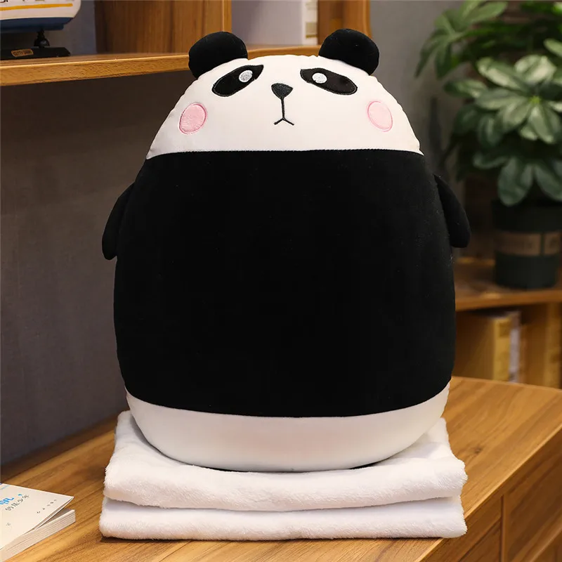 60 см Kawaii мышь медведь панда Лягушка Кролик плюшевые животные мягкая игрушка с одеялом Подушка Дети Девочка День рождения Валентина подарки