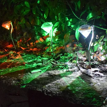 

Thrisdar 4PCS Diamond Shaped Outdoor Garden Solar Lawn Light Outdoor Pathway Solar Stake Light Floor Lawn Solar Ground Light