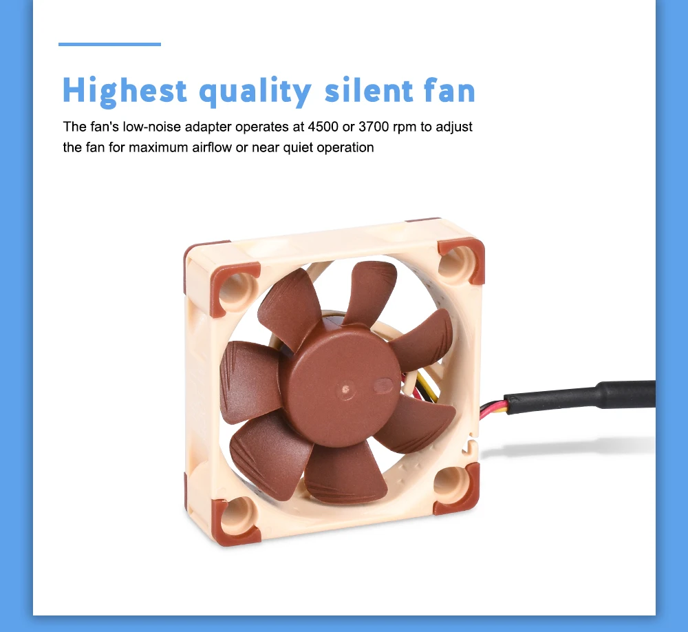 GmFive Noctua NF-A4x10 FLX Вентилятор охлаждения 40 мм 40X40X10 4500 об/мин 17,9 дБ(А) кулер вентилятор Радиатор бесшумный для Ender 3 части 3d принтера