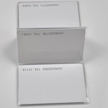20 шт./лот TK4100 4102/EM 4100 чип RFID 125 кГц пустая карта тонкая ПВХ ID смарт-карта