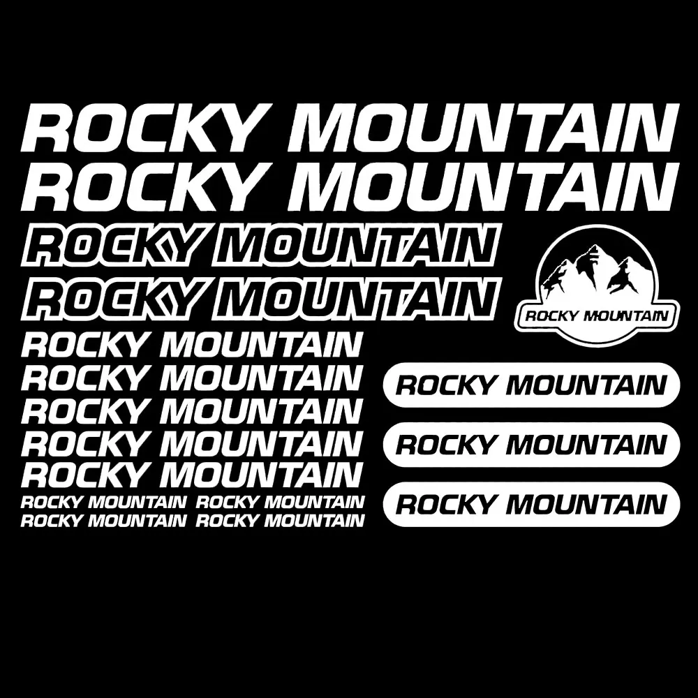 Compatible for Rocky Mountain Vinyl Stickers Sheet Bike Frame