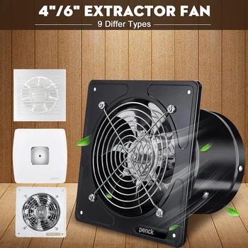 

6 Inch 220V Ceiling Window Booster Fan Ducted Exhaust Fan Plastic Waterproof Ventilation Pipe Fan Exhaust Bathroom Kitchen Fan