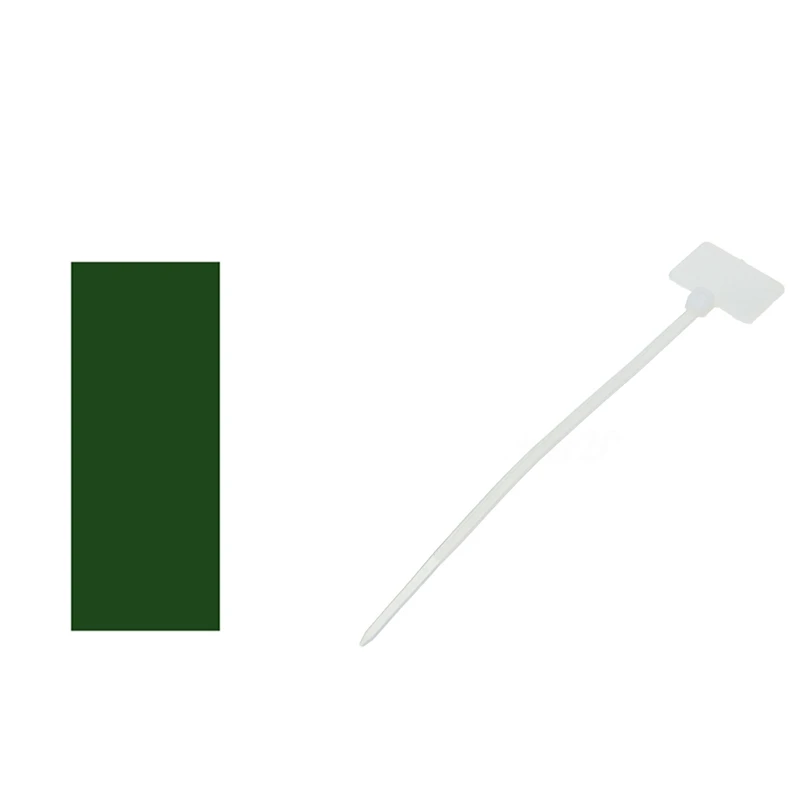 

1 Set Cable Ties + Stickers: 500 Pcs Nylon Self-Locking Label Tie Network Cable Marker Cord Wire Strap & 1 Pcs Green Chalkboard