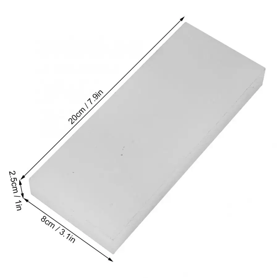 Rubber Mallet Mat White Cutting Punching Stamp Board Leather Craft Tool desktop punching - Цвет: 20 x 8 x 2.5cm