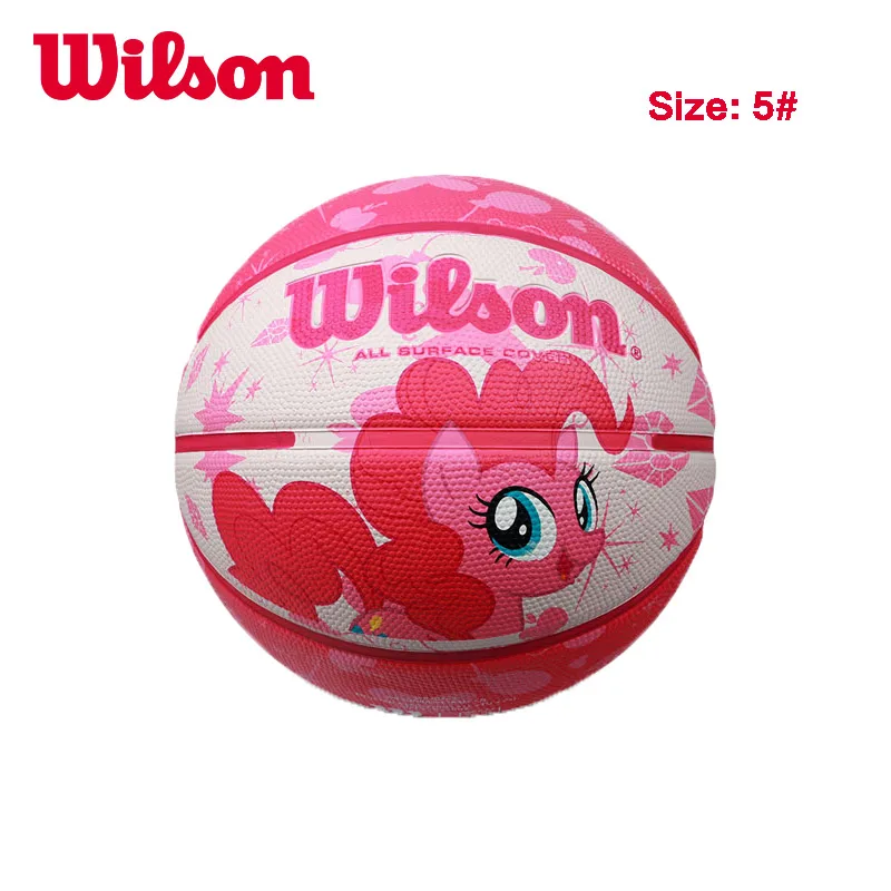 Уилсон для баскетбола, высокое качество мяч Размеры 5/3 резиновая Крытый для детей и подростков, для матча, тренировок, надувной для баскетбола baloncesto - Цвет: WB203C5 size 5