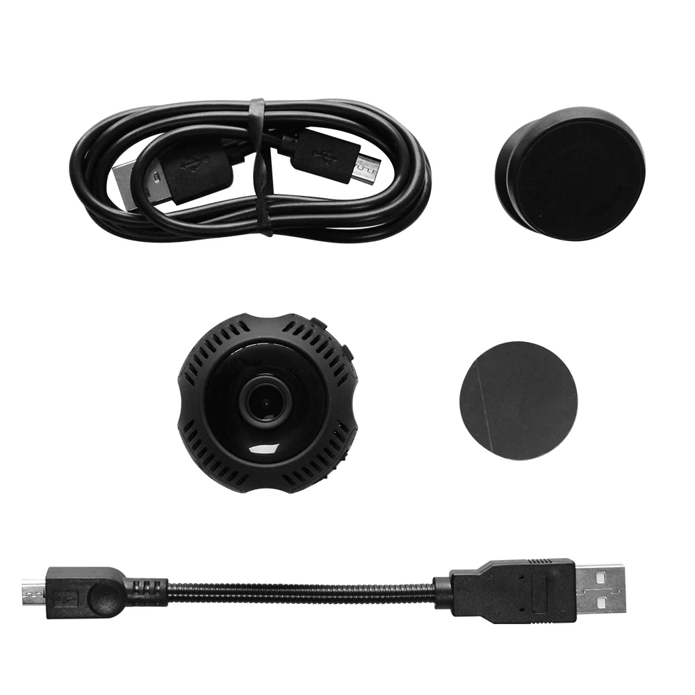 Camera no card 1080P Wifi мини-камера микровидеокамера 160 ° широкоугольный объектив 650 мАч инфракрасная ночного видения сеть домашней безопасности - Цвет: Camera no card