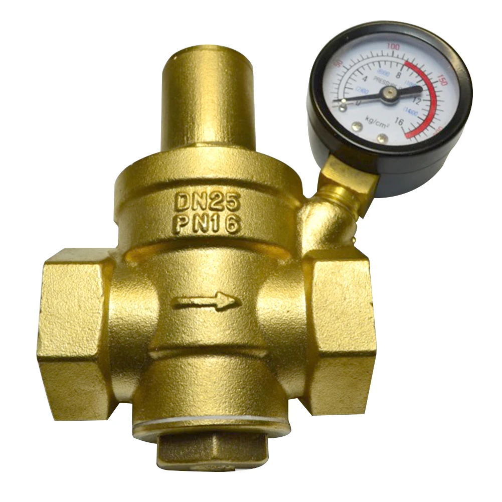

DN20 3/4" Tool With Gauge Pneumatic Reducing Adjustable Balloon Regulator Inflating Maintaining Accessories Water Pressure Brass