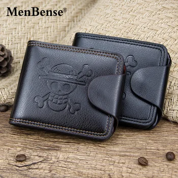

High Quality Leather Youth Student Anime Short Wallet Men Wallet Card Holder Money Bag Mini Wallets Handbag Coin Purse Men Gift