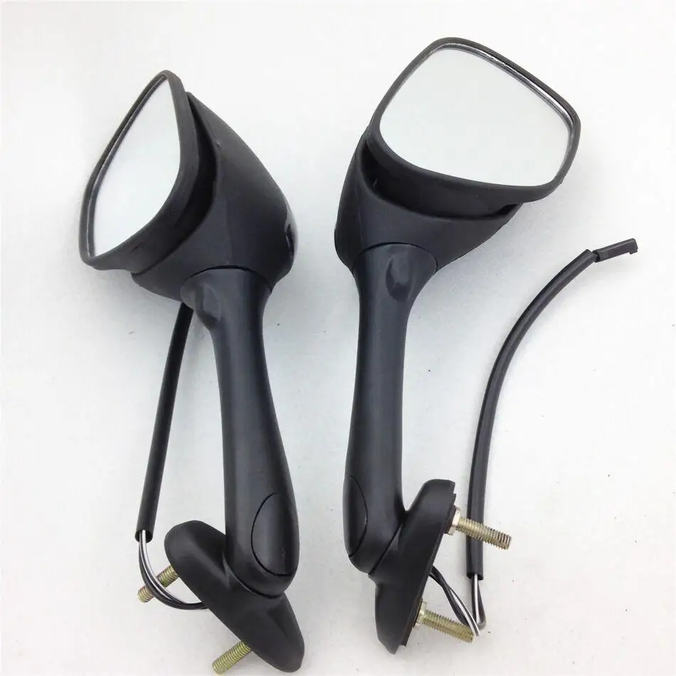 2pcs Motorcycle Rearview Side Mirrors for Suzuki GSXR 600 750 1000 with Turn Signal Light Light brown