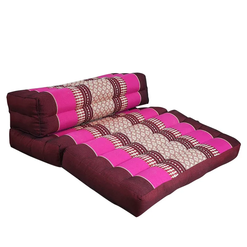 

Foldable Meditation Cushion, 100% Kapok Fillings Zafu Zabuton Thai Seat Cushion Seating for Kids Adults - Reading, Yoga, Sitting