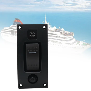 

Hot Desk Wash Replacement Rocker Switch Durable Overload Protect LED Indicator Waterproof On Off Accessories Boat Control Panel