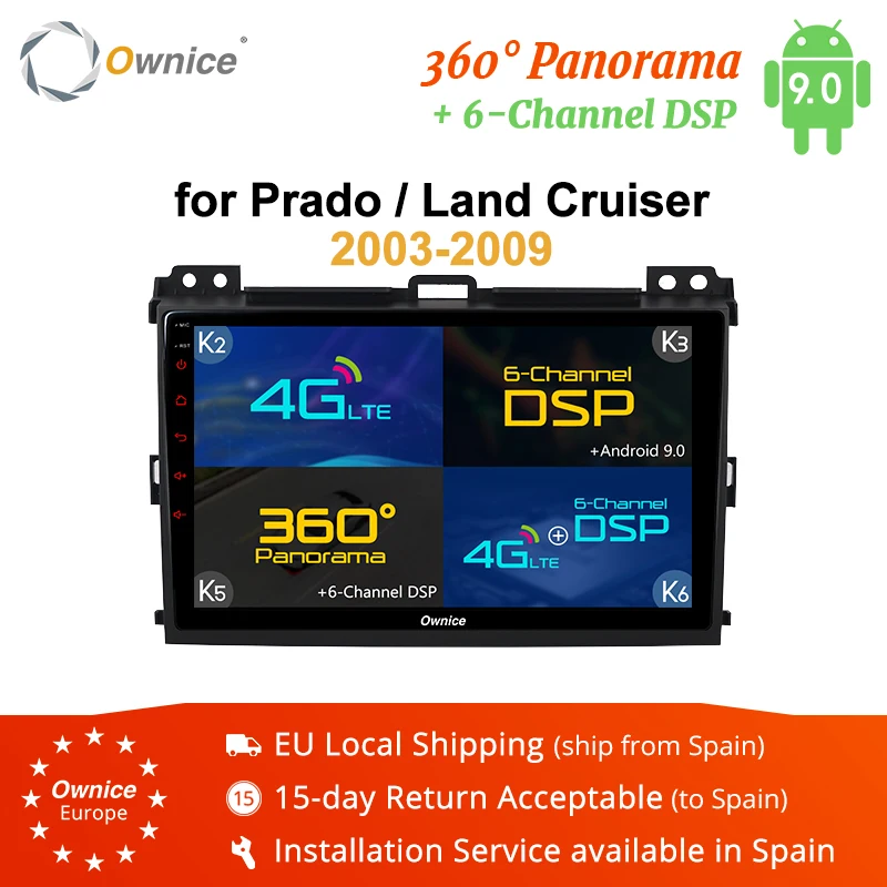Discount Ownice K3 K5 K6 Octa Core Android 9.0 Radio Car DVD GPS Navi for Toyota Prado 2004 - 2009 Land Cruiser 2003 360 Panorama DSP 4G 0 Discount Ownice K3 K5 K6 Octa Core Android 9.0 Radio Car DVD GPS Navi for Toyota Prado 2004 - 2009 Land Cruiser 2003 360 Panorama DSP 4G 0