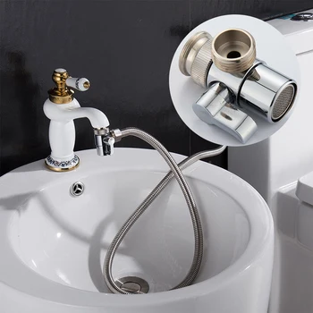 

M22 Thread Diverter Valve Basin Faucet Chrome Brass For Kitchen Bathroom