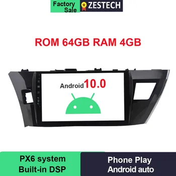 

PX6 1din Android 10.0 DSP Radio Car DVD Player for Toyota Corolla 2013-2015 Car Head Unit Car GPS DVD Multimedia IPS 2.5D Stereo