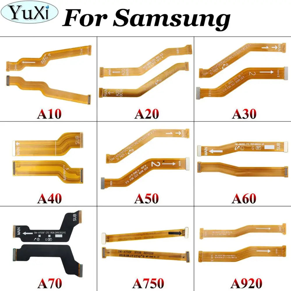 YuXi для Samsung Galaxy A10 A20 A30 A305F A40 A50 A60 A70 A750 A920 материнская плата разъем ЖК-дисплей USB