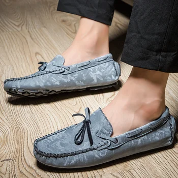 

Luxury Mens Leather Casual Shoes Fashion Big Size US11 Men Loafers Moccasins Shoes Genuine Leather Party Shoes Men Evening