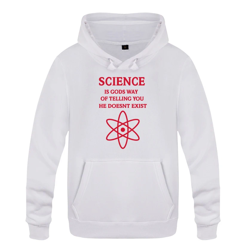 SCIENCE IS GODS-Atheism Atheist religion толстовки мужские мужские с капюшоном флисовый пуловер толстовки