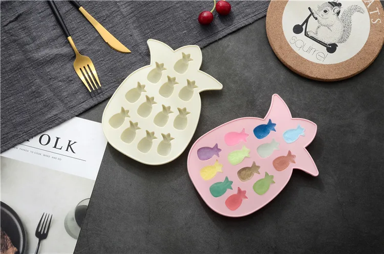 Фрукты Силиконовые ананас льда решетки Diy формы для шоколада и выпечки Плесень ручная форма для Желе Форма для торта Конфета 3D форма DIY Лучший